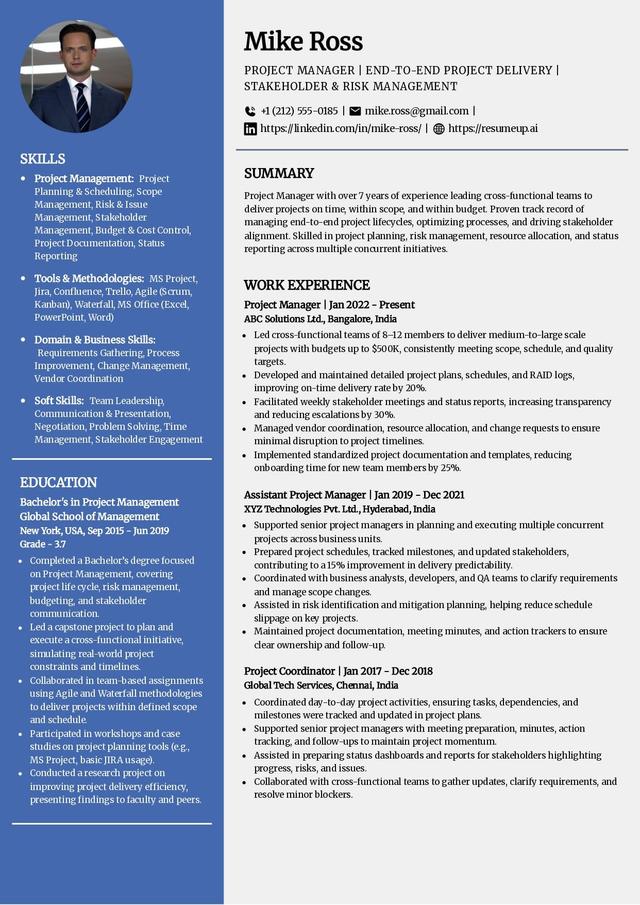Innovative creative resume template with a distinctive skills panel