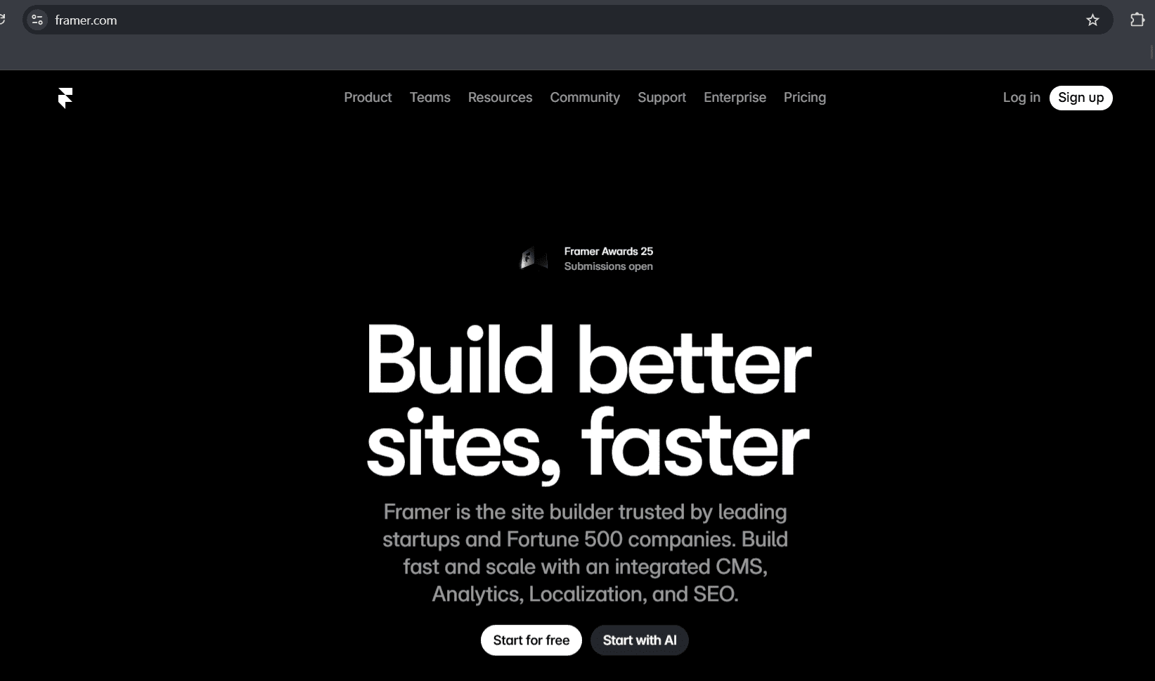 Framer - Build better sites, faster
