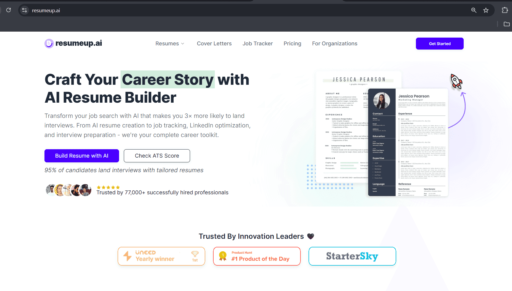 ResumeUp.AI - Craft Your Career Story with AI Resume Builder